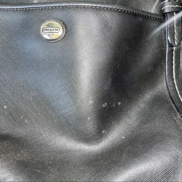 coach vintage leather satchel purse black - Picture 3 of 13